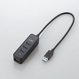 エレコム｜ELECOM U3H-T405B USBハブ［マグネット付き］ ブラック [バスパワー /4ポート /USB2.0対応][U3HT405BBK]【rb_pcacc】