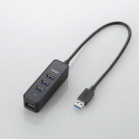ELECOM｜エレコム U3H-T405B USBハブ［マグネット付き］ ブラック [バスパワー /4ポート /USB2.0対応][U3HT405BBK]【rb_pcacc】