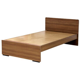 友澤木工｜TOMOZAWA ハイタイプボルトレスパネルベッド(フレームのみ) ウォルナット [ダブルサイズ]【キャンセル・返品不可】 【代金引換配送不可】