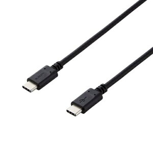ELECOMbGR ^CvC P[u USB Type-C to C 1.5m PD 60W }[d y iPhone MacBook iPad  Type C @Ή z ] [dP[u ubN MPA-XCC15PNBK
