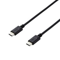 ELECOM｜エレコム USB-C ⇔ USB-Cケーブル [充電 /転送 /1.0m /PD60W /USB2.0] ブラック MPA-XCC10PNBK […
