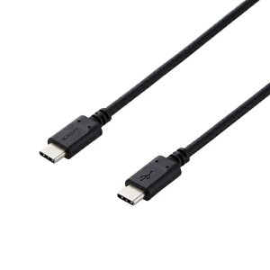 ELECOMbGR ^CvC P[u USB Type-C to Type-C 2m PD 60W }[d y iPhone MacBook iPad  Type C @Ή z ] [dP[u ubN MPA-XCC20PNBK