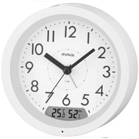 MAG｜マグ 自動点灯デジアナ目覚まし時計 レイ MAG ホワイト T-786WH-Z [アナログ・デジタル]