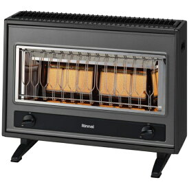 リンナイ｜Rinnai ガスストーブ リンナイ ブラック R-1220CMS3(D) [都市ガス12・13A /木造17畳まで /コンクリート23畳まで]