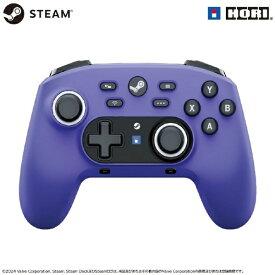 HORI｜ホリ ゲームパッド ワイヤレス / 有線 ワイヤレスホリパッド for Steam ルミナスバイオレット HPC-068 [Bluetooth・USB /Windows]