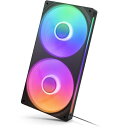 NZXT｜エヌゼットエックスティー ケースファンx2 [120mm /2400RPM] F Series RGB CORE Fans240 (2024) ブラック RF-U2…