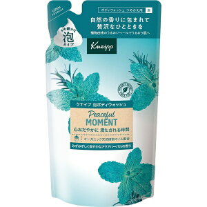 クナイプジャパン|Kneipp Japan クナイプ 泡ボディウォッシュ ピースフルモーメント アクアハーバルの香り 詰め替え 400g
