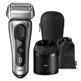 【エントリーで最大全額ポイント還元｜7/18迄】 BRAUN｜ブラウン ブラウン 電動シェーバーシリーズ8 8567cc-V マットシルバー 8567CC-V [3枚刃 /AC100V-240V]【newlife_campaign_d】