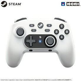 HORI｜ホリ ゲームパッド ワイヤレス / 有線 ワイヤレスホリパッド for Steam シャイニーホワイト HPC-066 [Bluetooth・USB /Windows]
