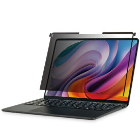 ELECOM｜エレコム Microsoft Surface Laptop 7 13.8インチ 用 覗き見防止フィルター ナノサクション 吸着式 プライバシーフィルター アンチグレア ブルーライトカット 紫外線カット 保護フィルム 反射防止 マット EF-MSL7SPFNSK