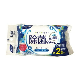 Life-do.Plus｜ライフ堂プラス リファイン アルコール除菌 おでかけウェットティッシュ 30枚 2個入