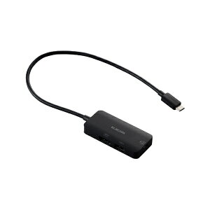 ELECOMbGR fϊA_v^ [USB-C IXX HDMI /USB-A{USB-CXd /USB Power DeliveryΉ /100W] 4KΉ(iPadOS/Mac/Windows11Ή) ubN DST-C31BK