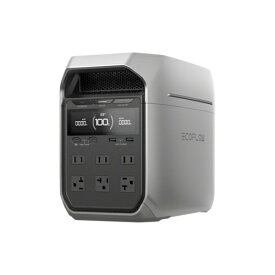 【エントリーで最大2万ポイント当たる｜2/25まで】 EcoFlow｜エコフロー ポータブル電源 DELTA 3 Plus EFDELTA3P-JP-CBOX [リン酸鉄リチウムイオン電池 /13出力 /AC・DC充電・ソーラー(別売) /USB Power Delivery対応]