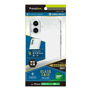 �g���j�e�B�bTrinity iPhone 16 Plus�i6.7�C���`�j �mGLASSICA Solid�n �������݌v �w�ʃK���X�P�[�X �N���A TR-IP24L2-CGSL-PCCCL