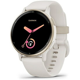 【エントリーで最大全額ポイント還元｜7/18迄】 GARMIN｜ガーミン 【Suica対応】vivoactive（ヴィヴォアクティブ）5 GPSスマートウォッチ Ivory/Cream Gold 010-02862-41