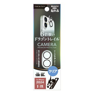 PGA�b�s�[�W�[�G�[ iPhone 16/16 Plus�p �����Y�t�B���� Dragontrail Premium Style �N���A PG-24ACLG03CL