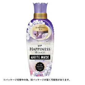 P&G｜ピーアンドジー レノアハピネス夢ふわタッチ リラックスナイトホワイトムスクの香り 本体 450mL ホワイトムスク
