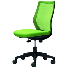 オカムラ｜OKAMURA オフィスシーティング CG-M [メッシュタイプ /ブラックフレーム] 肘なし(ナイロンキャスター) ライムグリーン CG11ZR-FZK5