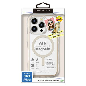 PGA�b�s�[�W�[�G�[ iPhone 16 Pro�i6.3�C���`�j MagSafe�Ή� �G�A�N�b�V�����P�[�X Premium Style ���J PG-24BMGPTA02BE