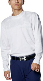 アンダーアーマー｜UNDER ARMOUR メンズ UAワッフル ロングスリーブ モックネック シャツ White×Halo Gray 1388308 [メンズ /MDサイズ]【返品交換不可】