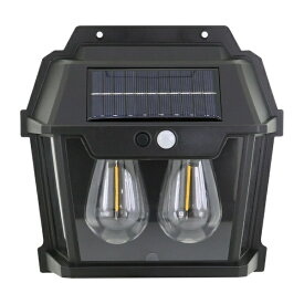 トレードワン｜TRADE ONE モーションセンサー付照明バルブスター2灯 ブラック 30846 [LED]