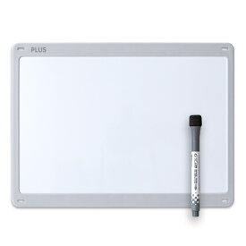 PLUS｜プラス 小型壁掛けホワイトボード やわらかフレーム グレー HWB-SF-GY