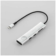 ELECOM｜エレコム ［USB-C オス→メス カードスロットx2 / HDMI / USB-Ax3 / USB-Cx3] USB PD対応 100W …