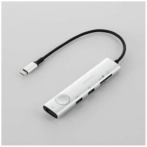 yGg[ōőSz|CgҌb11/5z ELECOMbGR mUSB-C IXX J[hXbgx2 / HDMI / USB-Ax3 / USB-Cx3] USB PDΉ 100W hbLOXe[V Vo[ DST-S080BPSV [USB Power Del