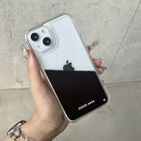 COCO case iPhone 15（6.1インチ）ケース不思議なたぷたぷケース COCO CASE イカスミ 1717-15-IKASUMI