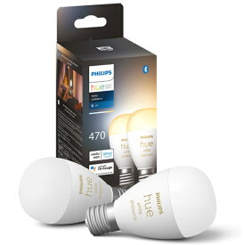 【エントリーで最大全額ポイント還元｜7/18迄】 PHILIPS｜フィリップス ホワイトグラデーション LED電球 Philips Hue PH17WA2 [E17 /一般電球形 /40W相当 /2個 /広配光タイプ]