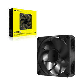 CORSAIR｜コルセア ケースファン [120mm /2000RPM] RS120 MAX 120mm PWM Thick Fan Single Pack CO-9050170-WW