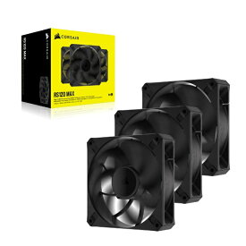 CORSAIR｜コルセア ケースファンx3 [120mm /2000RPM] RS120 MAX 120mm PWM Thick Fan Triple Pack CO-9050171-WW