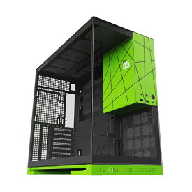 【エントリーで最大全額ポイント還元｜7/18迄】 GEOMETRIC FUTURE PCケース [ATX /Micro ATX /Extended ATX /Mini-ITX] Model 5 NV Style Edition ブラック/グリーン GF-M5-NVEdition