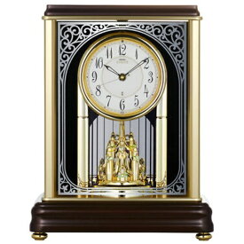 SEIKO｜セイコー 置時計 【セイコー エムブレム】 濃茶 HW202B [電波自動受信機能有]