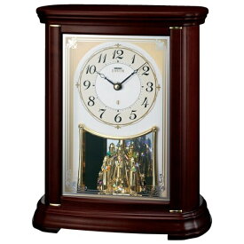 SEIKO｜セイコー 置時計 【セイコー エムブレム】 濃茶 HW204B [電波自動受信機能有]