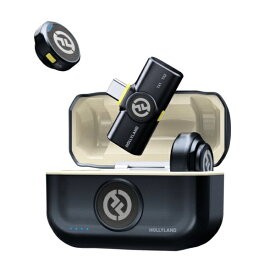 HOLLYLAND｜ホーリランド Lark M2 with USB-C Plug （Duo，Shine Charcoal） ワイヤレスラベリアマイクロホンシステム（USB-C）