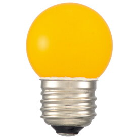 オーム電機｜OHM ELECTRIC LED装飾用 G40/1.4W/50lm LEDLIGHTING LDG1Y-H13 [E26 /ボール電球形 /黄色 /1個]
