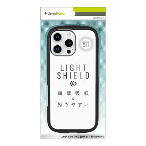 �g���j�e�B�bTrinity iPhone 16 Pro Max�i6.9�C���`�j �mLIGHT SHIELD�n �Ռ��z�� �n�C�u���b�h�N���A�P�[�X �u���b�N TR-IP24L3-LD-CLBK