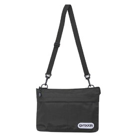 ファインプラス｜FINE PLUS ソリッドスクエア サコッシュ ショルダーバッグ 斜め掛け 肩掛け B5収納 OUTDOOR PRODUCTS BLACK 22409717