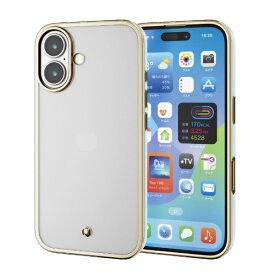 ELECOM｜エレコム iPhone 16（6.1インチ）ソフトケース メタリックライン PMA24AUCTMLBU