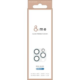 ELECOM｜エレコム iPhone 16 Pro/16 Pro Max用 レンズフィルム カメラ レンズカバー ガラス &me グリッター PMA24CFLLP5BUG