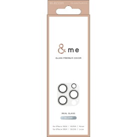 ELECOM｜エレコム iPhone 16 Pro/16 Pro Max用 レンズフィルム カメラ レンズカバー ガラス &me グリッター PMA24CFLLP5SVG