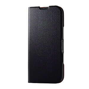 ELECOMbGR iPhone 16 Plusi6.7C`j \tgU[P[X ^ Εt ubN PMA24BPLFUBK