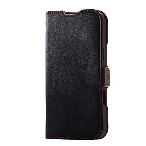 ELECOMbGR iPhone 16 Plusi6.7C`j \tgU[P[X Εt ϏՌ Xeb` ubN PMA24BPLFYBK