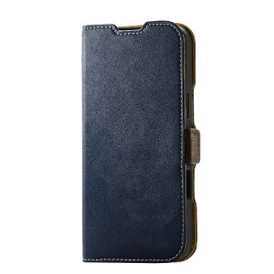 ELECOM�b�G���R�� iPhone 16 Plus�i6.7�C���`�j �\�t�g���U�[�P�[�X ���Εt �ϏՌ� �X�e�b�` �l�C�r�[ PMA24BPLFYNV