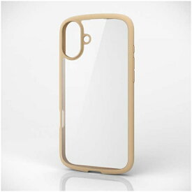 ELECOM｜エレコム iPhone 16 Plus（6.7インチ） TOUGHIM LITE フレームカラー カフェオレ PMA24BTSLFCBE