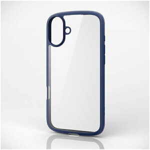 ELECOM�b�G���R�� iPhone 16 Plus�i6.7�C���`�j TOUGHIM LITE �t���[���J���[ �l�C�r�[ PMA24BTSLFCNV