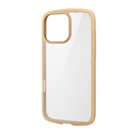 ELECOM｜エレコム iPhone 16 Pro Max（6.9インチ） TOUGHIM LITE フレームカラー カフェオレ PMA24DTSLFCBE