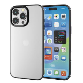 ELECOM｜エレコム iPhone 16 Pro Max（6.9インチ） ソフトケース サイドメッキ PMA24DUCTMBK