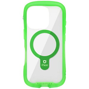 HAMEE|ハミィ iPhone 16 Pro(6.3インチ) iFace Reflection Neo MagSynq 強化ガラスクリアケース iFace クリアグリーン 41-980279